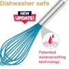 Silicone Whisk Set of 4 – Heat-Resistant to 480°F, Non-Scratch with Stainless Steel Handles - Image 2
