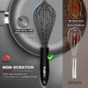 Whisk Set – 3-Piece Black Heat-Resistant Balloon Whisks with Stainless Steel Wires - Image 4