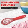 Chef Craft Premium Silicone Wire Cooking Whisk, 10.5 Inch, Red - Image 2
