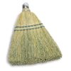 12" Corn Whisk Broom – Yellow with Flagged Bristles for Indoor/Outdoor Sweeping - Image 3