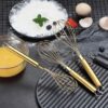 Berglander Gold Whisk Set – 3-Piece Stainless Steel (8", 10", 12") Titanium Plated for Cooking - Image 2