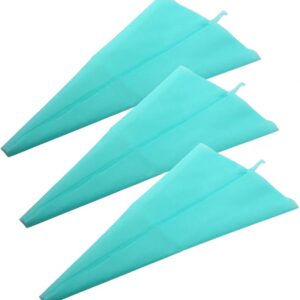 Jennice House Silicone Pastry Bags Set, 3 Pack of 16 inch Reusable Icing Piping Bags Baking Cookie Cake Decorating Pastry Bags Set