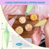 Firstake 16" Piping Bags, 100pcs Disposable Thick Frosting Bags for Cake Decorating - Image 4