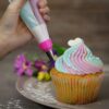 38pcs Silicone Pastry Bags Set, Includes Reusable Icing Bags, Couplers, Tips, and Ties - Image 2