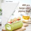 18" Disposable Piping Bags – 400pcs Anti-Burst, Non-Slip Icing Bags for Cake & Cookie Decorating - Image 2