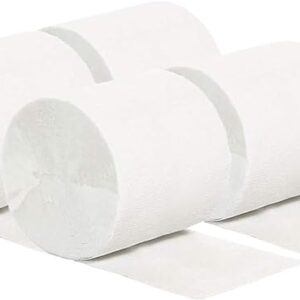 We Moment White Crepe Paper Streamers, 6 Rolls, 82 ft each, for Birthday, Wedding, Festival Decorations