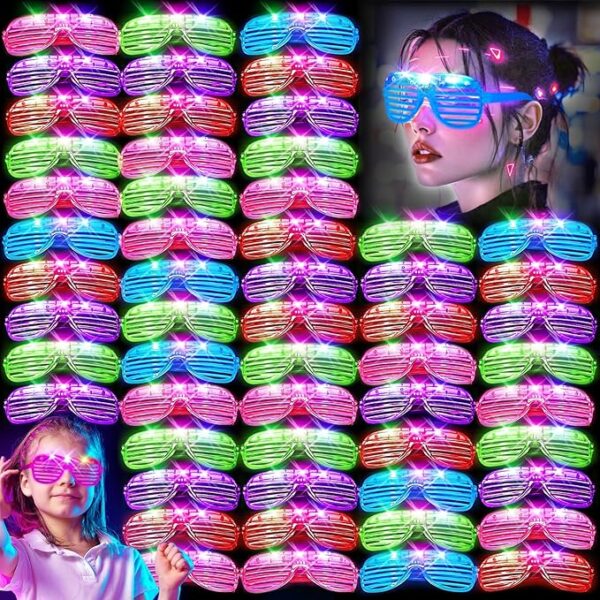 180PCS LED Glow Glasses – Light-Up Neon Party Supplies for Kids & Adults, Weddings, Birthdays, New Year