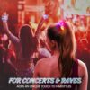 8 Pcs LED Scrunchies – Light-Up Hair Ties with Multi Light Modes for Rave & Party Accessories - Image 2