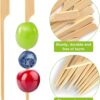 300PCS Bamboo Cocktail Picks – 4.7” Skewers for Appetizers & Charcuterie Boards - Image 4