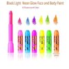 Glow-in-the-Dark Face & Body Paint Crayons – Neon Fluorescent Makeup for Halloween & Glow Parties - Image 2