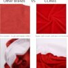 4pc Red Hat Dining Chair Slipcovers – Christmas Chair Back Covers for Holiday & Festival Decor - Image 3