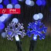 12.8ft 50 LED Snowflake Lights – Cool White & Blue for Christmas & Home Decor - Image 3