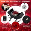 Preserved Real Red Rose with "I Love You" Necklace – Eternal Flower Gift for Women, Wife, Mom, Girlfriend - Image 4
