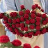 Round Crochet Flower Blanket – 31.5" Handmade Rose Red Blanket for Valentine’s, Weddings & Photo Shoots - Image 3