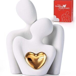 Mini Couple Statue – Romantic Shelf Decor for Living Room or Anniversary Gift