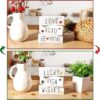 Valentine's Day Wooden Block Set – 3Pc Be Mine, XOXO & Love Signs for Table or Tray Decor - Image 3