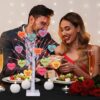 Valentine's Day Lighted Tree – 24" with 12 Heart Ornaments, USB/Battery Operated Table Decor - Image 2