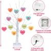 Valentine's Day Lighted Tree – 24" with 12 Heart Ornaments, USB/Battery Operated Table Decor - Image 3
