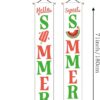 Summer Door Banner – 12x71" Popsicle & Watermelon Porch Sign, "Sweet Time" Hanging Flag for Front Door & Yard - Image 2