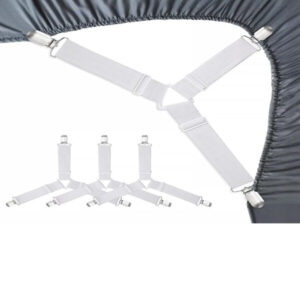 Bed Sheet Holder Straps – Elastic Adjustable Fasteners for Wrinkle-Free Sheets