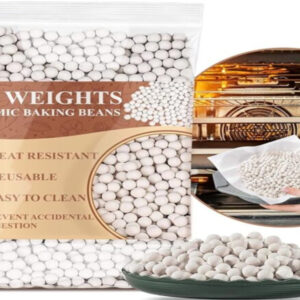 1LB Pie Weights – Reusable Ceramic Baking Beans for Pie Crusts and Oven Use