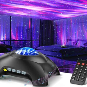 Northern Galaxy Light Projector – 33 Effects, LED Star & Nebula Lamp with Bluetooth Speaker & Remote