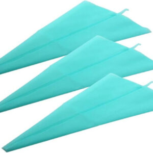 Jennice House Silicone Pastry Bags Set, 3 Pack of 16 inch Reusable Icing Piping Bags Baking Cookie Cake Decorating Pastry Bags Set