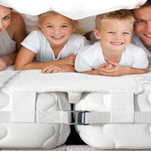 10" Bed Bridge Converter Kit – Twin to King, Gap Filler with Strap & Memory Foam