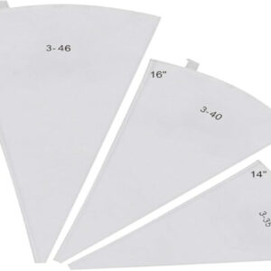 LoveBB 3 Pack Reusable Pastry Piping Bags, 14, 16, 18 Inch Canvas Cake Decorating Bags