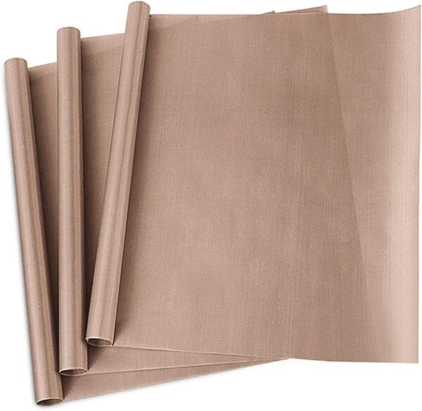 3-Pack Teflon Sheets for Heat Press – 16"x20", Non-Stick, Reusable, Heat Resistant