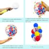 Paw Party Balloons 40-Pack – 12'' Red, Yellow, Blue Latex & Confetti Balloons for Birthday or Baby Shower - Image 5