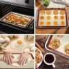 Baking Sheet & Silicone Mat Set, 16x12x1", 2 Stainless Steel Pans + 2 Non-Stick Mats (Set of 4) - Image 5