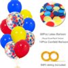 Paw Party Balloons 40-Pack – 12'' Red, Yellow, Blue Latex & Confetti Balloons for Birthday or Baby Shower - Image 3