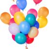 50 Blue & Green Confetti Balloons – 12'' Latex Balloons for Party Decorations - Image 3