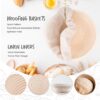 Bread Proofing Basket Set – 2 Round 8.5" Baskets with Liners - Image 3