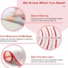 Silicone Baking Mats, 3pcs Non-Stick with Measurements, 3 Sizes for Pastry & Oven Use (Red) - Image 3