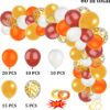 60 Fall Balloons – 12'' Orange, Gold, Burgundy & Confetti Balloons for Autumn & Thanksgiving Parties - Image 3