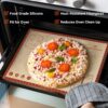 Extra Thick Silicone Baking Mat, 26x16", Non-Slip, Reusable with Measurements - Image 3