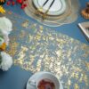 Gold Sequin Table Runner – 2-Pack, 11"x108" Glitter Decor - Image 3