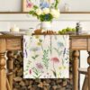 Wildflowers & Eucalyptus Table Runner – 13"x72" for Spring & Summer Home Decor - Image 2
