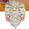 Embroidered Spring Daisy Table Runner – 13"x34" Floral Linen for Home Decor - Image 4