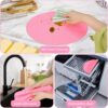 Silicone Round Baking Mat – Non-Stick, Heat Resistant, with Measurements, Pink - Image 5