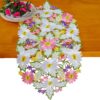 Embroidered Spring Daisy Table Runner – 13"x34" Floral Linen for Home Decor - Image 5