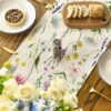 Wildflowers & Eucalyptus Table Runner – 13"x72" for Spring & Summer Home Decor - Image 4