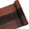 Woven Vinyl Table Runner – 12"x54" Ombre Coffee Black, Non-Slip & Washable for Dining Tables - Image 2