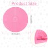 Silicone Round Baking Mat – Non-Stick, Heat Resistant, with Measurements, Pink - Image 2