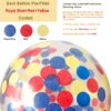 Paw Party Balloons 40-Pack – 12'' Red, Yellow, Blue Latex & Confetti Balloons for Birthday or Baby Shower - Image 4
