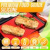 Non-Stick Silicone Baking Mat – Red Pyramid Design, 16x11", for Baking, BBQ & Microwave - Image 4