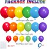 111-Piece Rainbow Balloon Arch Kit – 18'', 12'', 5'' Latex Balloons for Party Decor - Image 2