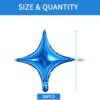 30-Pack 18'' Blue Star Foil Balloons – Star-Shaped Mylar for Parties & Events - Image 2